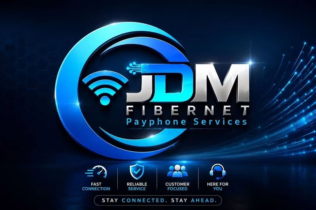 JDM FIBERNET PAYPHONE SERVICES — Fast connection, reliable service, customer focused, here for you. Stay connected, stay ahead.