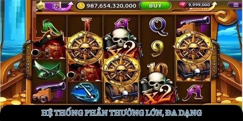 Nổ hũ Kho Báu Hải Tặc có giao diện thân thiện