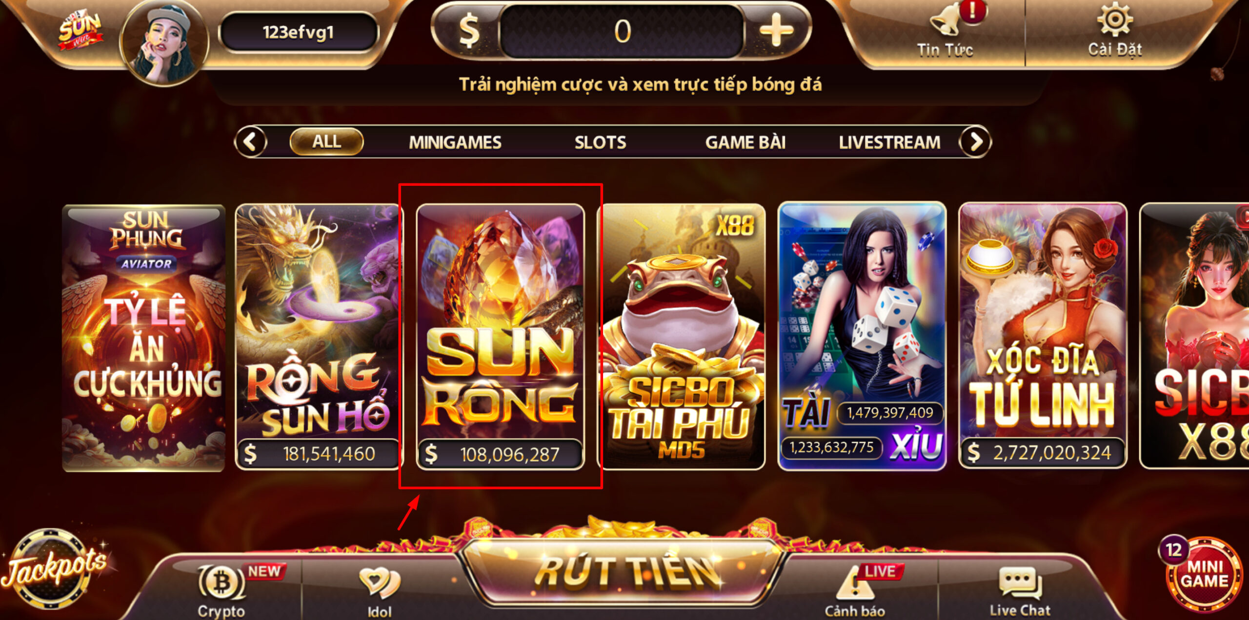 Sun Rồng Sunwin là trò chơi thuộc dòng slot video hiện đại